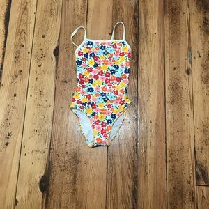 Hanna Andersson swimsuit size-130 flower pattern
